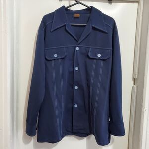 Vintage 60s 70’s Big Yank 100%Texturized Polyester  Size L